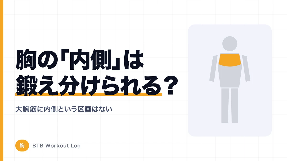 胸の「内側」は本当に鍛え分けられる？大胸筋の谷間を作る筋トレの真実